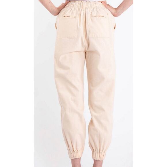 Blue velvet Berlin NWT Small Cargo jogger Beige Khaki 100% Cotton - Picture 4 of 14